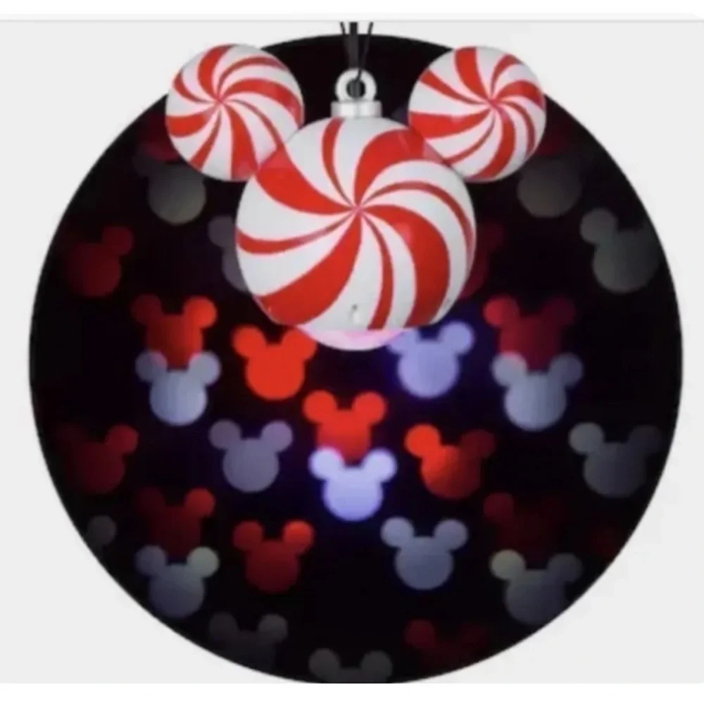 Disney Motion Mosaic Hanging Projection NEW 8 ft Candy Cane Color Mickey Mouse